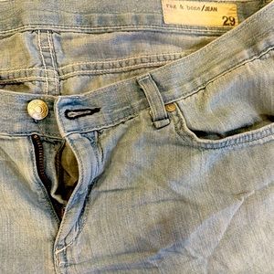 Indigo blue rag and bone shorts